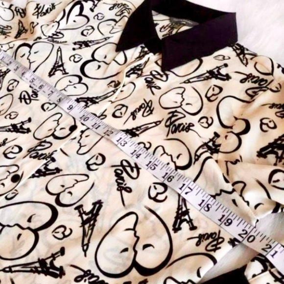 Catherine Malandrino Print Button Down - Size Small - Picture 8 of 9